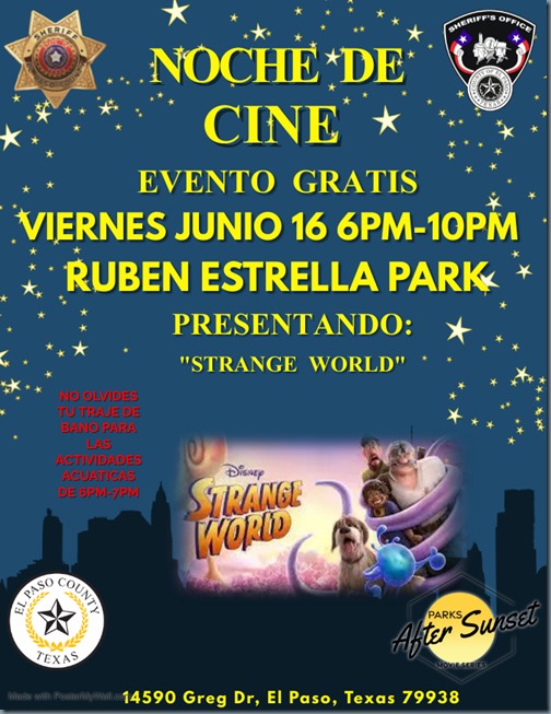 Movie Night Flyer Spanish