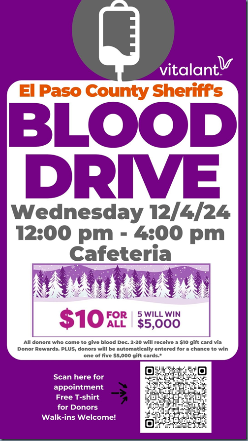 Blood Drive December 04, 2024